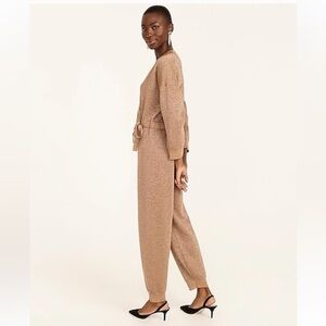 J. Crew Tan Wrap Jumpsuit